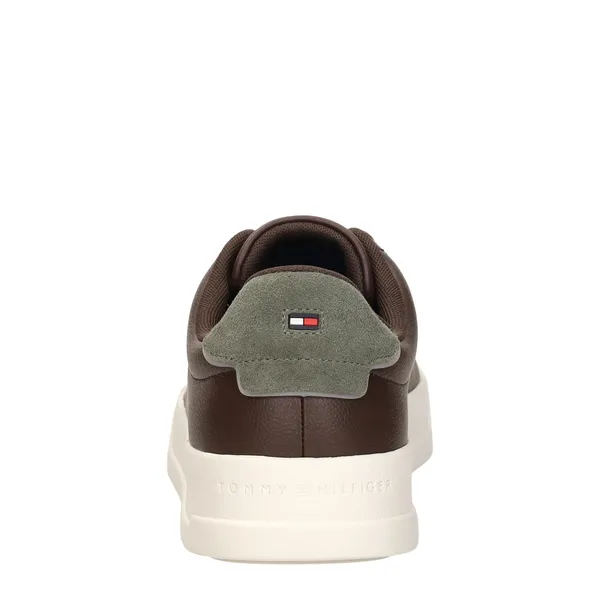 Tommy Hilfiger Th Court Lth Detail Ess Donkerbruin, foto 3 van 4