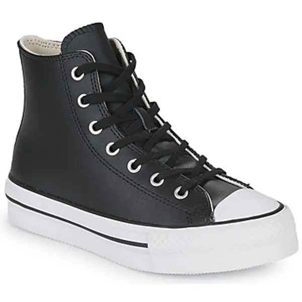Converse Chuck Taylor All Star Eva Lift Leather Foundation Hi Zwart Kids, vergelijk prijzen bij 1 winkel