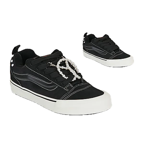 Vans Knu Skool Pearl Zwart, vergelijk prijzen bij 2 winkels