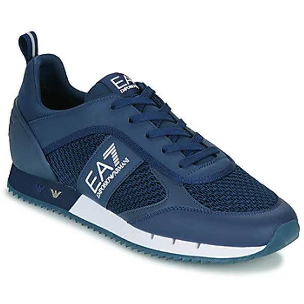 Emporio Armani EA7 Lage Sneakers Marine, vergelijk prijzen bij 1 winkel