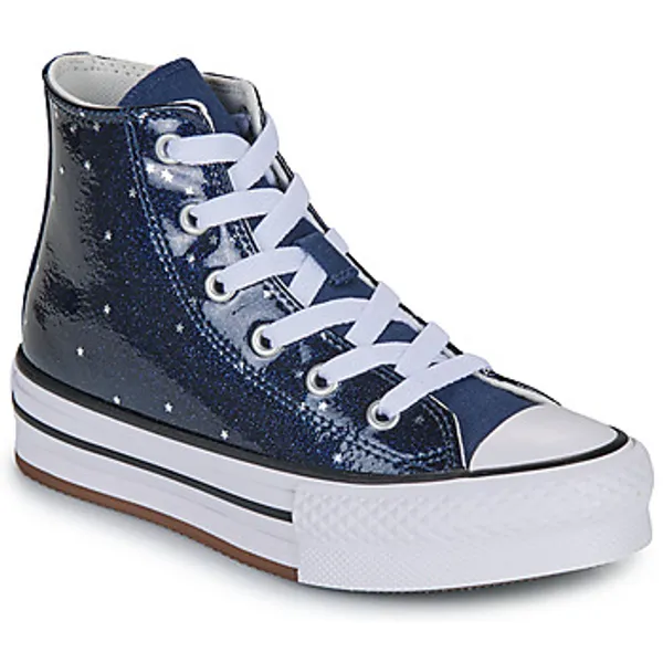 Converse Chuck Taylor All Star Eva Lift Glitter Platform Blauw Kids, vergelijk prijzen bij 1 winkel