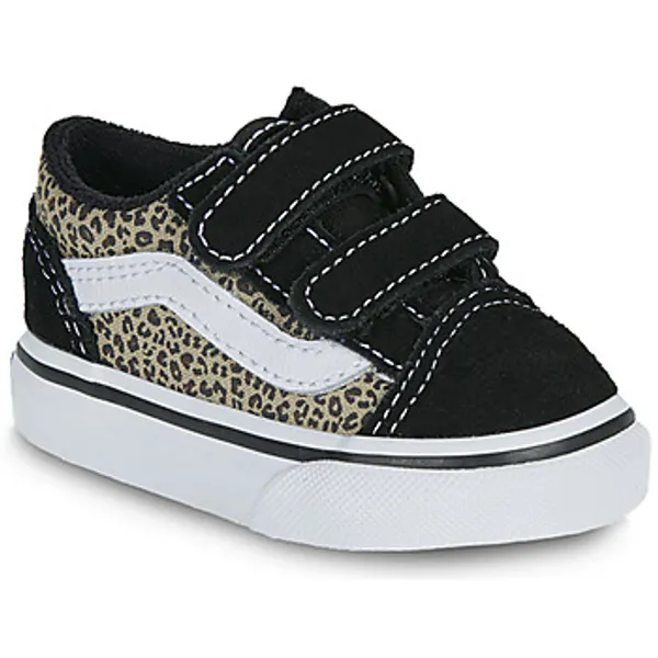 Vans Old Skool V Leopard Zwart Kids, vergelijk prijzen bij 1 winkel