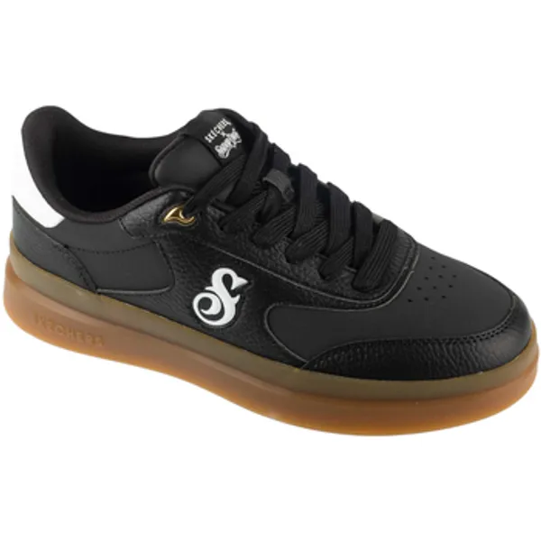 Skechers Duraleather Lace Up Snoop Cupsole Zwart, vergelijk prijzen bij 1 winkel