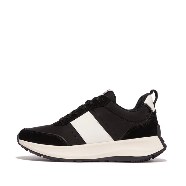 FitFlop F-Mode Flow Nylon & Suede Mix Zwart, vergelijk prijzen bij 1 winkel