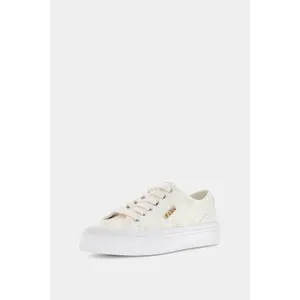 Guess Jelexa Sneakers Van Imitatieleer wit