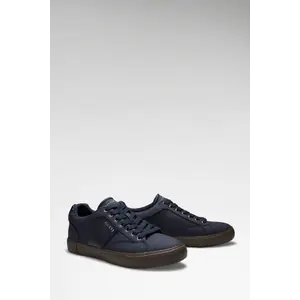 Guess Cribe Sneakers Van Imitatieleer blauw