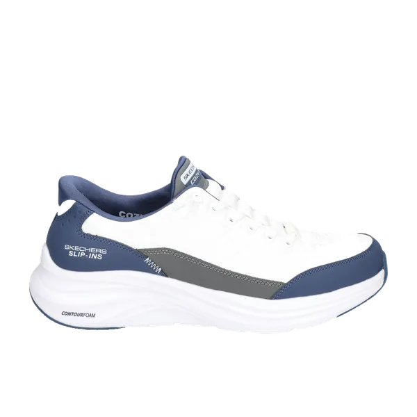Skechers Slip Ins Contour Foam White Navy, vergelijk prijzen bij 1 winkel