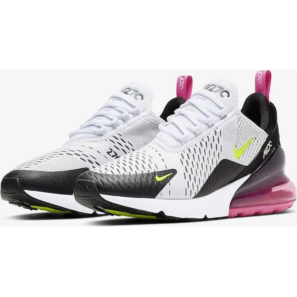 Nike Air Max 270 White/Volt-Black-Laser Fuchsia Wit/Geel/Zwart/Roze, vergelijk prijzen bij 1 winkel