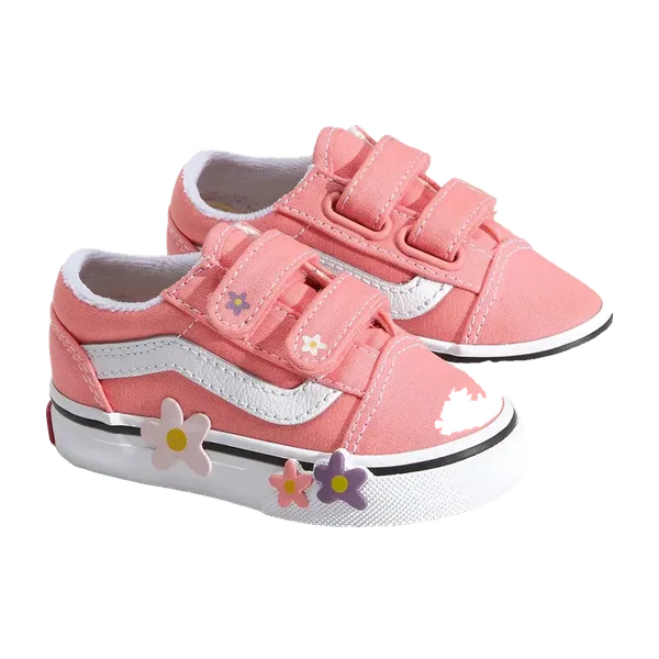 Vans Old Skool V Flower Roze Kids, vergelijk prijzen bij 1 winkel