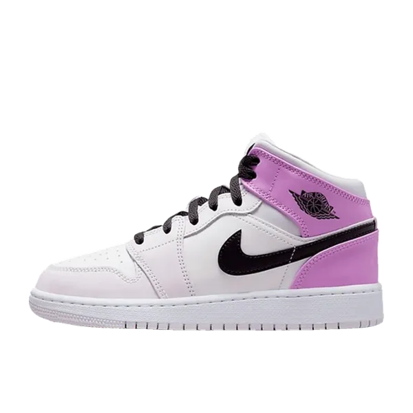 Nike Air Jordan 1 Mid Barely Grape (GS) Roze/Paars, vergelijk prijzen bij 1 winkel