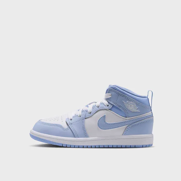 Jordan 1 Mid Hydrogen Blue/white/aluminum Kids, vergelijk prijzen bij 1 winkel