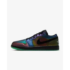 Jordan Air Jordan 1 Low Space Jam 'Black/Metallic Silver/Action Green'