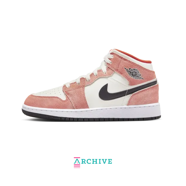 Air Jordan 1 Mid SE Orange Suede (GS) (Archive), vergelijk prijzen bij 1 winkel