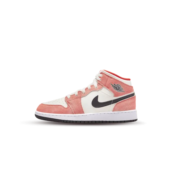Jordan 1 Mid SE Orange Suede (GS), vergelijk prijzen bij 1 winkel