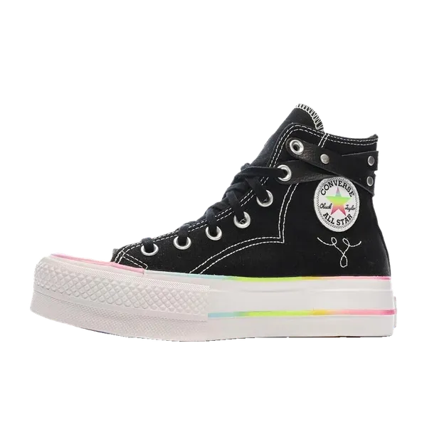Converse Chuck Taylor All Star Lift Platform Pride Zwart, vergelijk prijzen bij 1 winkel