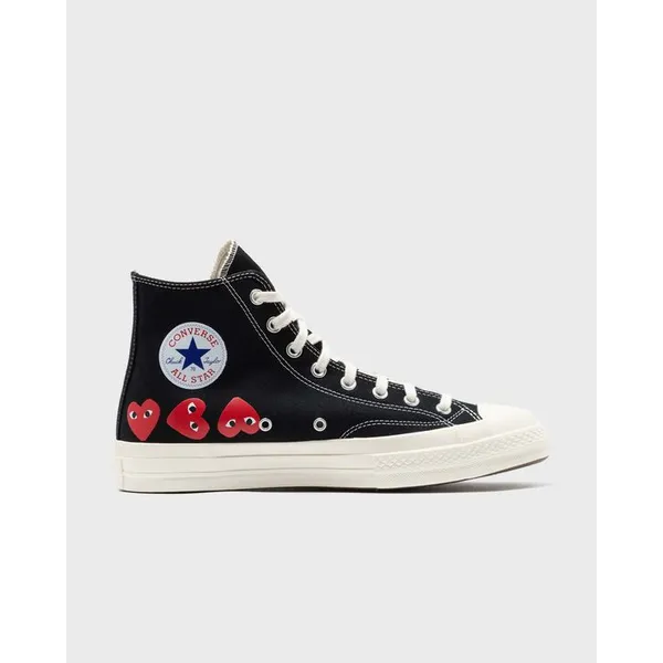 Comme des Garçons Play X Converse Chuck Taylor 70 Multiheart High Top Zwart, foto 4 van 5