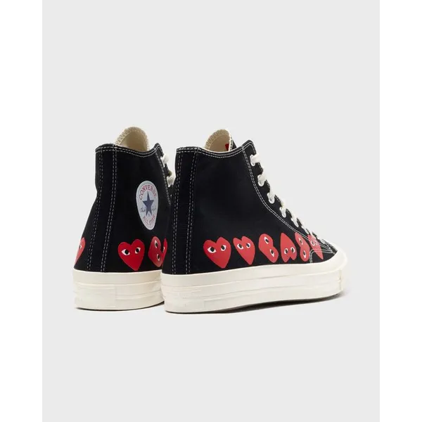 Comme des Garçons Play X Converse Chuck Taylor 70 Multiheart High Top Zwart, foto 5 van 5