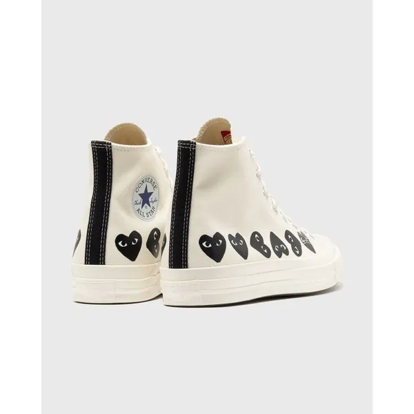 Comme des Garçons Play X Converse Chuck Taylor 70 Multiheart High Top Beige, foto 5 van 5