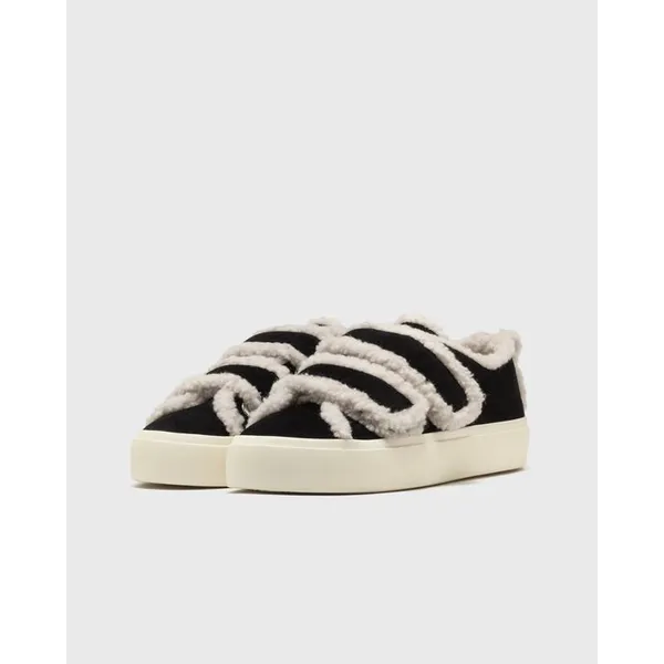Inuikii Shearling Low Velcro Zwart, foto 3 van 5