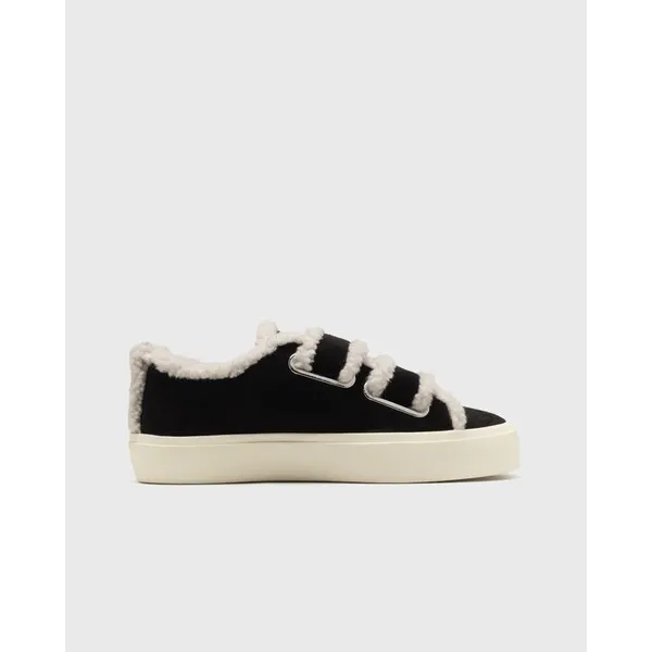 Inuikii Shearling Low Velcro Zwart, foto 4 van 5