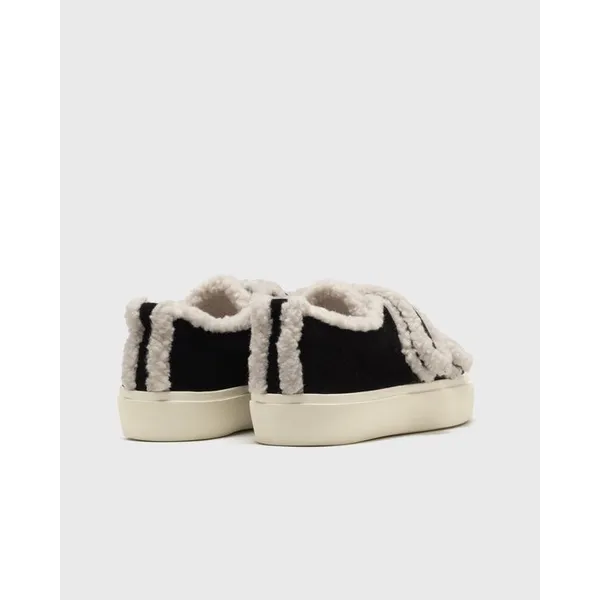 Inuikii Shearling Low Velcro Zwart, foto 5 van 5