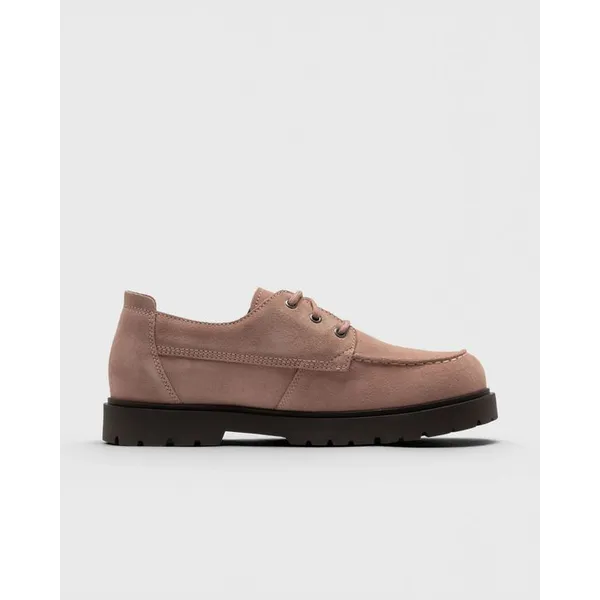 Birkenstock Highwood Moc Lace Low Suede Leather Roze, foto 4 van 5