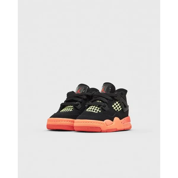 Air Jordan 4 Zwart/Oranje Kids, foto 3 van 5