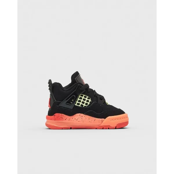 Air Jordan 4 Zwart/Oranje Kids, foto 4 van 5