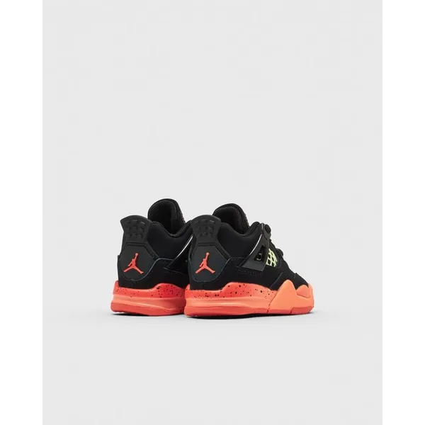 Air Jordan 4 Zwart/Oranje Kids, foto 5 van 5