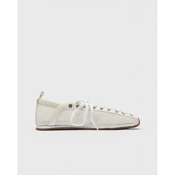 Ganni Sporty Ballerina Mesh Beige, foto 4 van 5