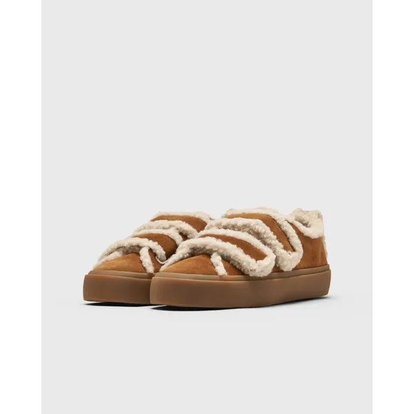 Inuikii Shearling Low Velcro Bruin, foto 2 van 5