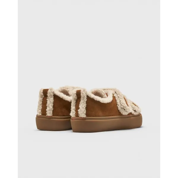 Inuikii Shearling Low Velcro Bruin, foto 5 van 5