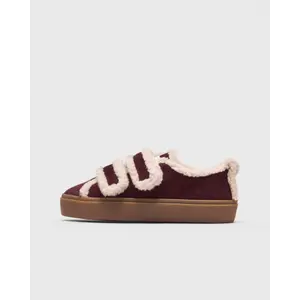Inuikii Shearling Low Velcro rood