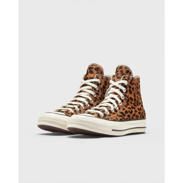 Converse Chuck 70 Leopard Pony Hair Zwart, foto 3 van 5