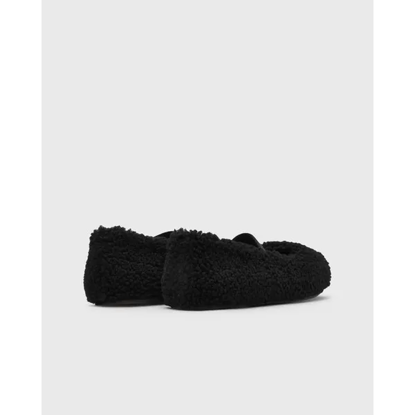 Moon Boot Shearling Ballerina Zwart, foto 5 van 5