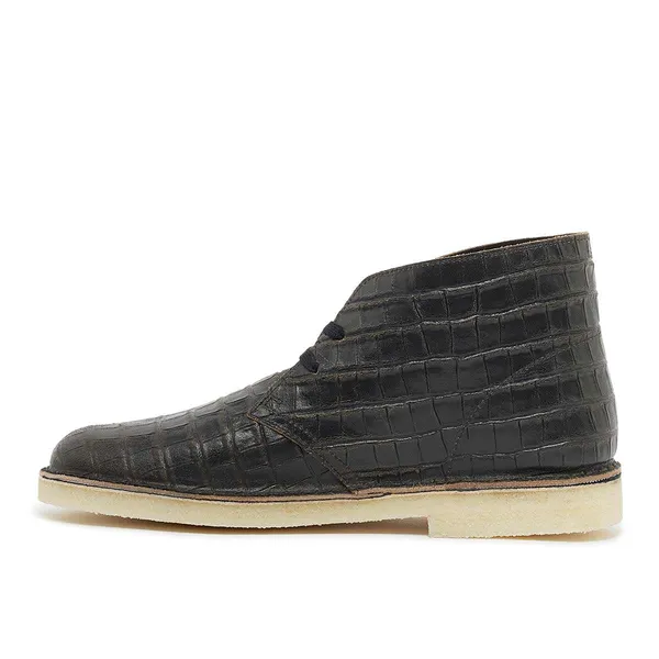 Clarks Originals Desert Boot Crocodile Leather Bruin, foto 3 van 4