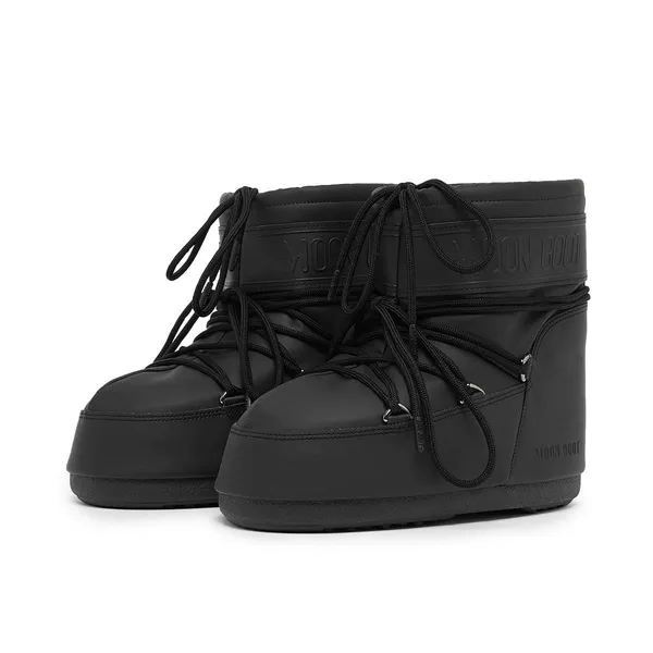 Moon Boot Icon Low Rubber Zwart, vergelijk prijzen bij 1 winkel