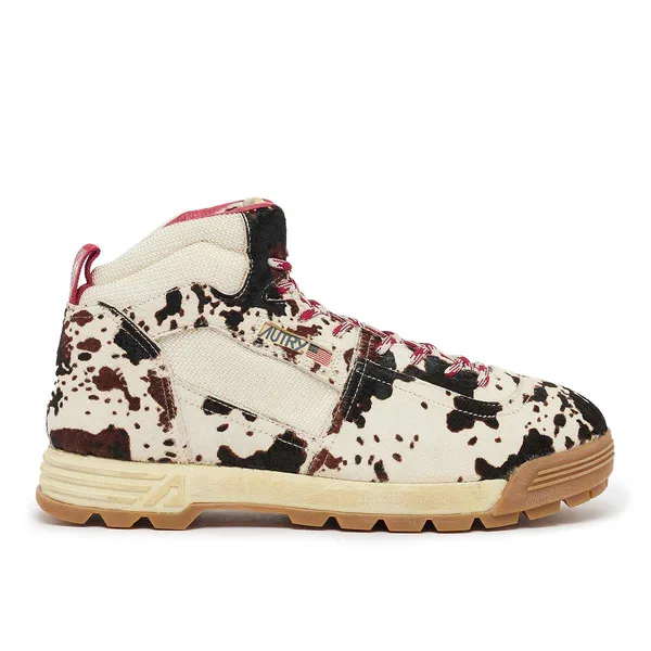 Autry Malga Mid Leather Cow Print Beige, foto 2 van 4