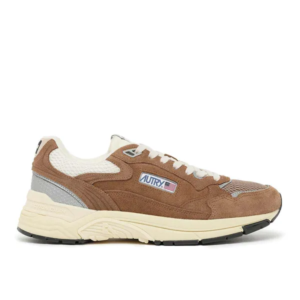 Autry Hyperway Low Suede Mesh Bruin, foto 2 van 4