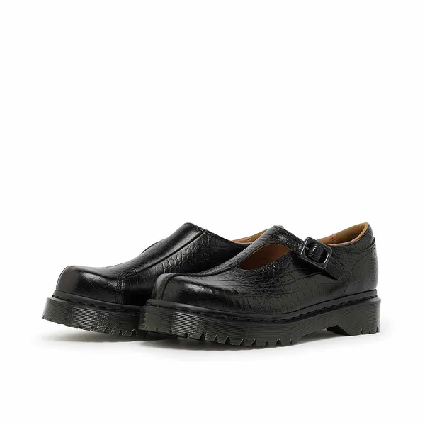 Dr. Martens Dr. Martens Dr. Martens Rejena Mary Jane Croc Emboss Zwart, vergelijk prijzen bij 1 winkel