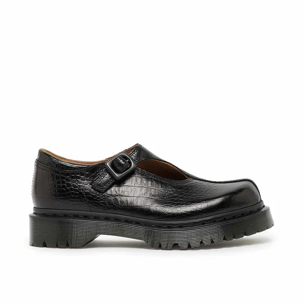 Dr. Martens Dr. Martens Dr. Martens Dr. Martens Rejena Mary Jane Croc Emboss Zwart, foto 2 van 4