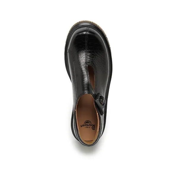 Dr. Martens Dr. Martens Dr. Martens Dr. Martens Rejena Mary Jane Croc Emboss Zwart, foto 4 van 4