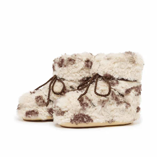 Moon Boot Icon Low Curly Beige, vergelijk prijzen bij 1 winkel