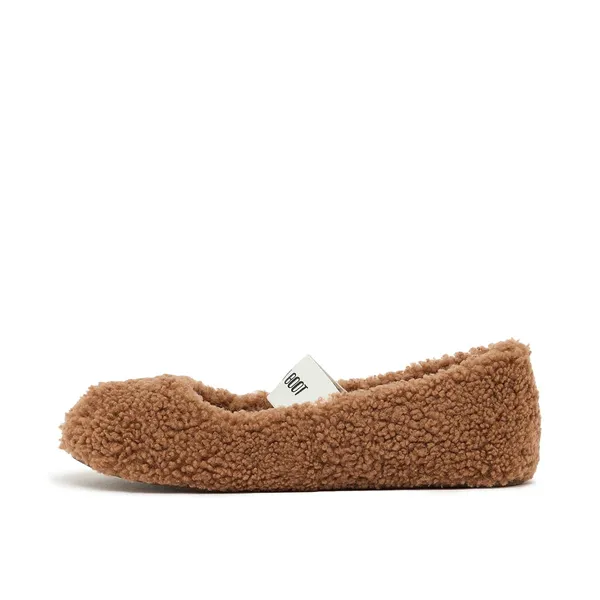 Moon Boot Shearling Ballerina Bruin, foto 3 van 4