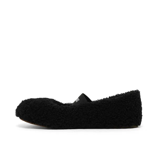 Moon Boot Shearling Ballerina Zwart, foto 3 van 4