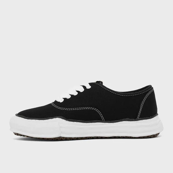 Maison Mihara Yasuhiro Baker OG Sole Canvas Low Zwart, foto 3 van 4