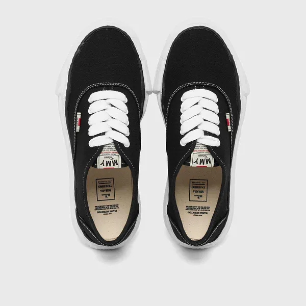 Maison Mihara Yasuhiro Baker OG Sole Canvas Low Zwart, foto 4 van 4