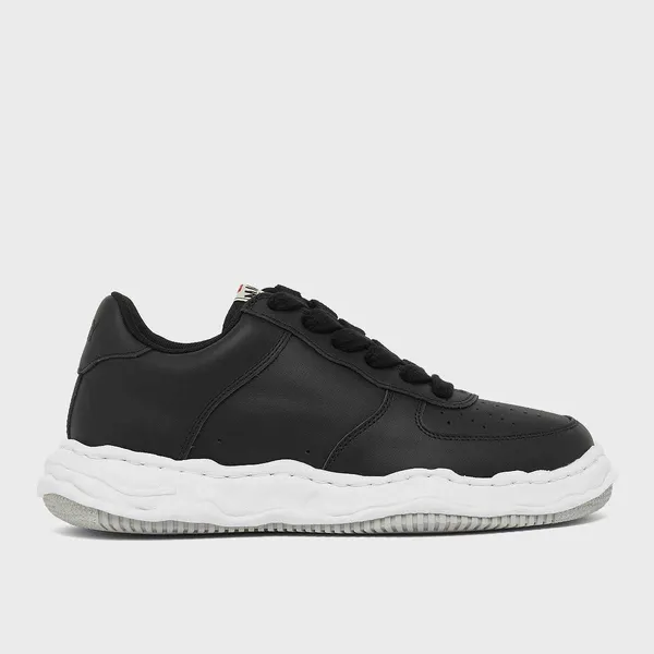 Maison Mihara Yasuhiro Wayne OG Sole Leather Low Zwart, foto 2 van 4