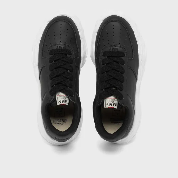 Maison Mihara Yasuhiro Wayne OG Sole Leather Low Zwart, foto 4 van 4