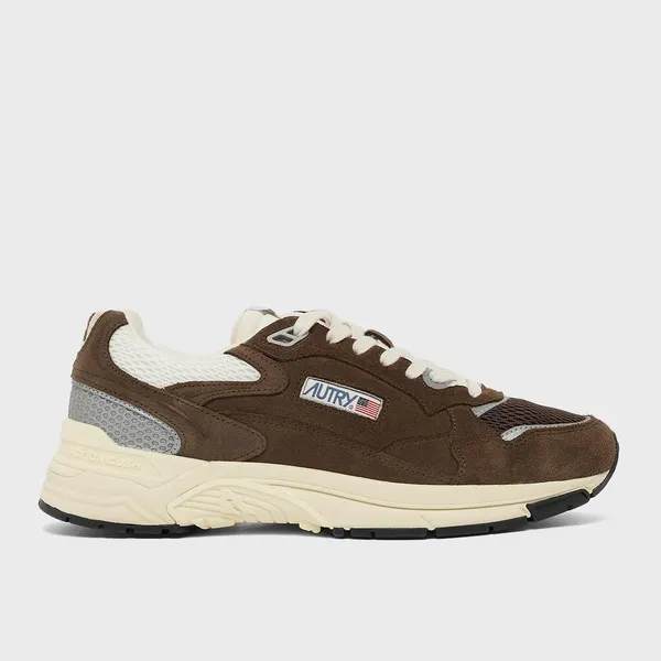 Autry Hyperway Low Suede Mesh Bruin, foto 2 van 4